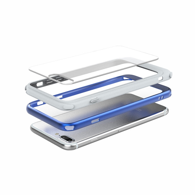 For iPhone 8 Plus & 7 Plus Shockproof TPU + PC Protective Back Case