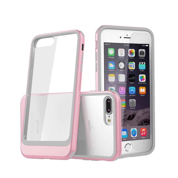 For iPhone 8 Plus & 7 Plus Shockproof TPU + PC Protective Back Case