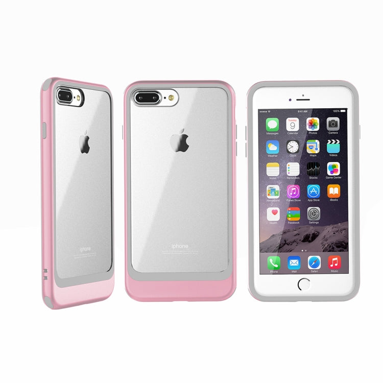 For iPhone 8 Plus & 7 Plus Shockproof TPU + PC Protective Back Case