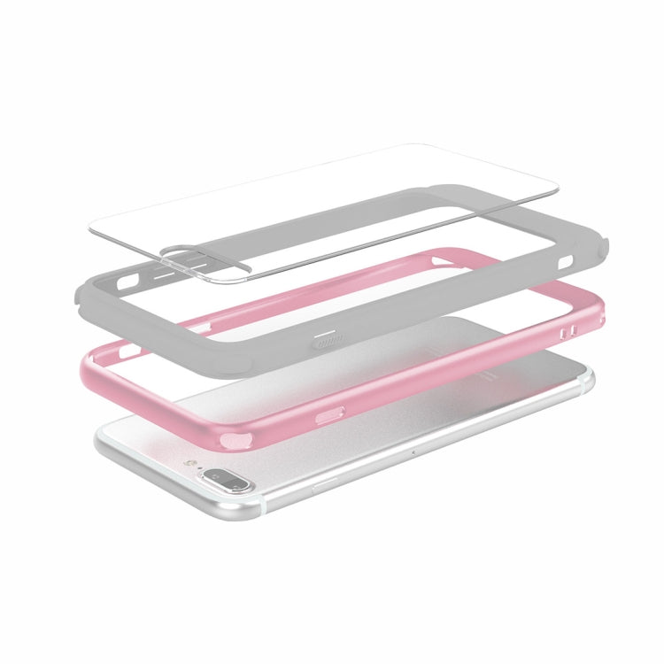 For iPhone 8 Plus & 7 Plus Shockproof TPU + PC Protective Back Case