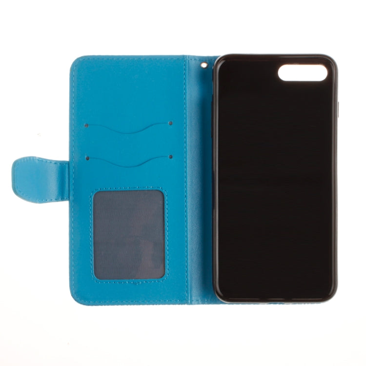 For iPhone 8 Plus & 7 Plus Embossment Mandala Print Horizontal Flip Leather Case with Holder & Card Slots & Wallet & Lanyard
