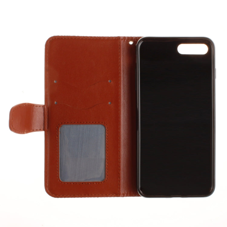 For iPhone 8 Plus & 7 Plus Embossment Mandala Print Horizontal Flip Leather Case with Holder & Card Slots & Wallet & Lanyard