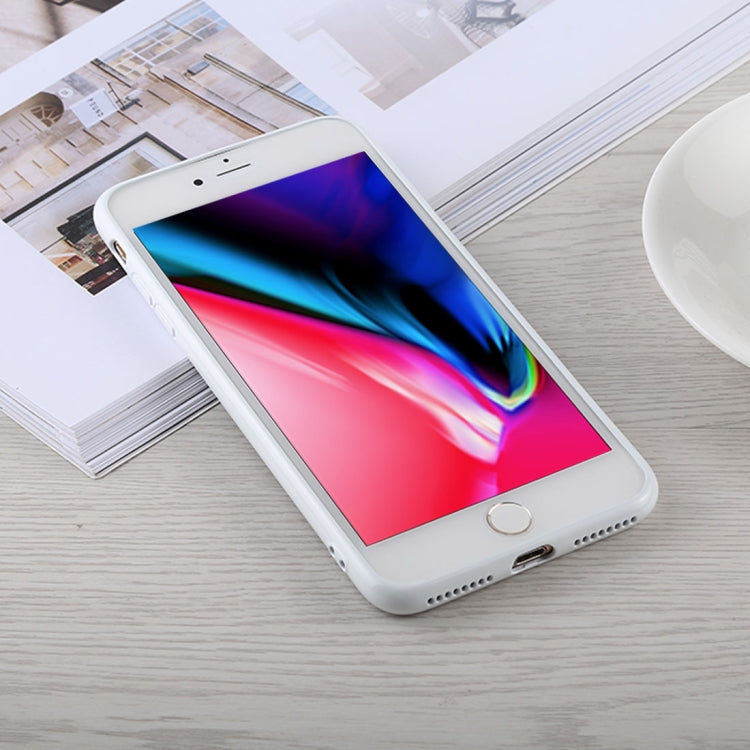 Fashion Diamond Pattern Anti-scratch Gradient Color Glass Case for iPhone 8 Plus & 7 Plus