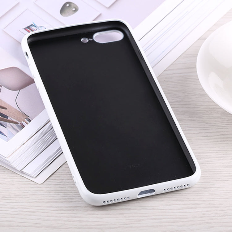 Fashion Diamond Pattern Anti-scratch Gradient Color Glass Case for iPhone 8 Plus & 7 Plus