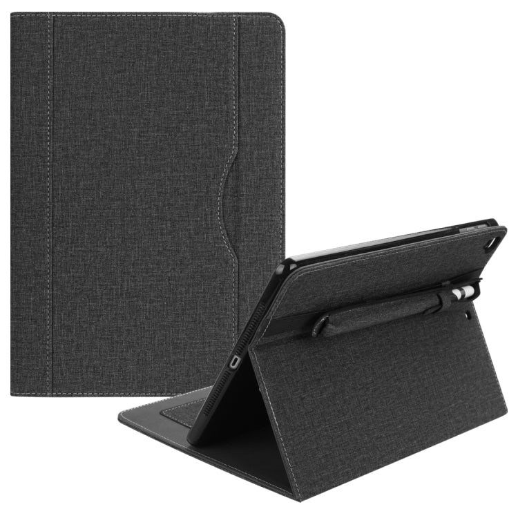 Cloth Pattern PU Case for iPad 9.7 inch (2018) & (2017) & (2016) & iPad Air 2 & iPad Air, with Card Slot & Pen Groove