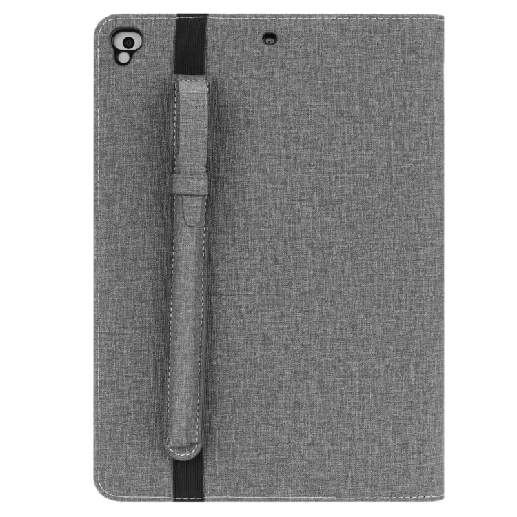 Cloth Pattern PU Case for iPad 9.7 inch (2018) & (2017) & (2016) & iPad Air 2 & iPad Air, with Card Slot & Pen Groove