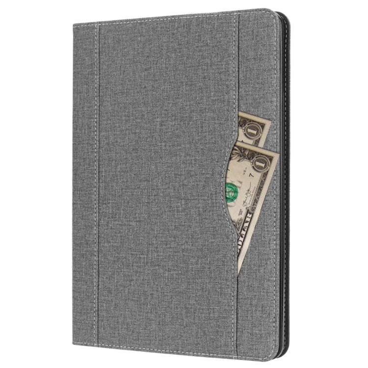Cloth Pattern PU Case for iPad 9.7 inch (2018) & (2017) & (2016) & iPad Air 2 & iPad Air, with Card Slot & Pen Groove
