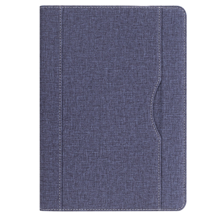 Cloth Pattern PU Case for iPad 9.7 inch (2018) & (2017) & (2016) & iPad Air 2 & iPad Air, with Card Slot & Pen Groove