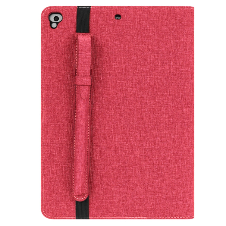 Cloth Pattern PU Case for iPad 9.7 inch (2018) & (2017) & (2016) & iPad Air 2 & iPad Air, with Card Slot & Pen Groove