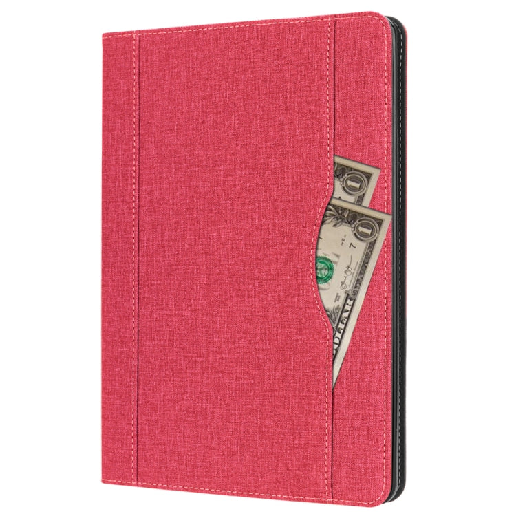 Cloth Pattern PU Case for iPad 9.7 inch (2018) & (2017) & (2016) & iPad Air 2 & iPad Air, with Card Slot & Pen Groove