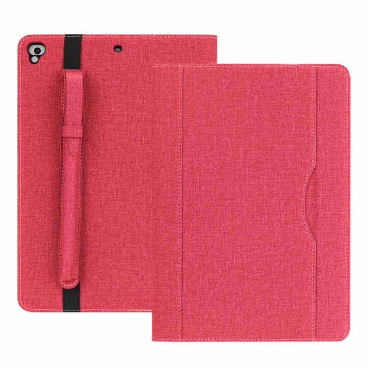 Cloth Pattern PU Case for iPad 9.7 inch (2018) & (2017) & (2016) & iPad Air 2 & iPad Air, with Card Slot & Pen Groove