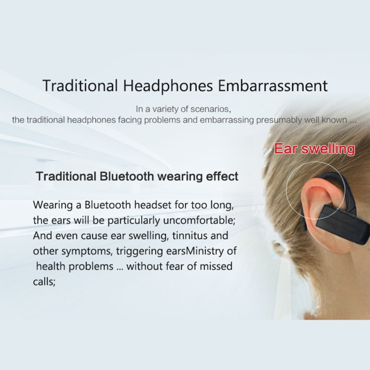BT-BK Bone Conduction Bluetooth V4.1+EDR Sports Over the Ear Headphone Headset with Mic, For iPhone, Samsung, Huawei, Xiaomi, HTC and Other Smart Phones or Other Bluetooth Audio Devices(Orange)