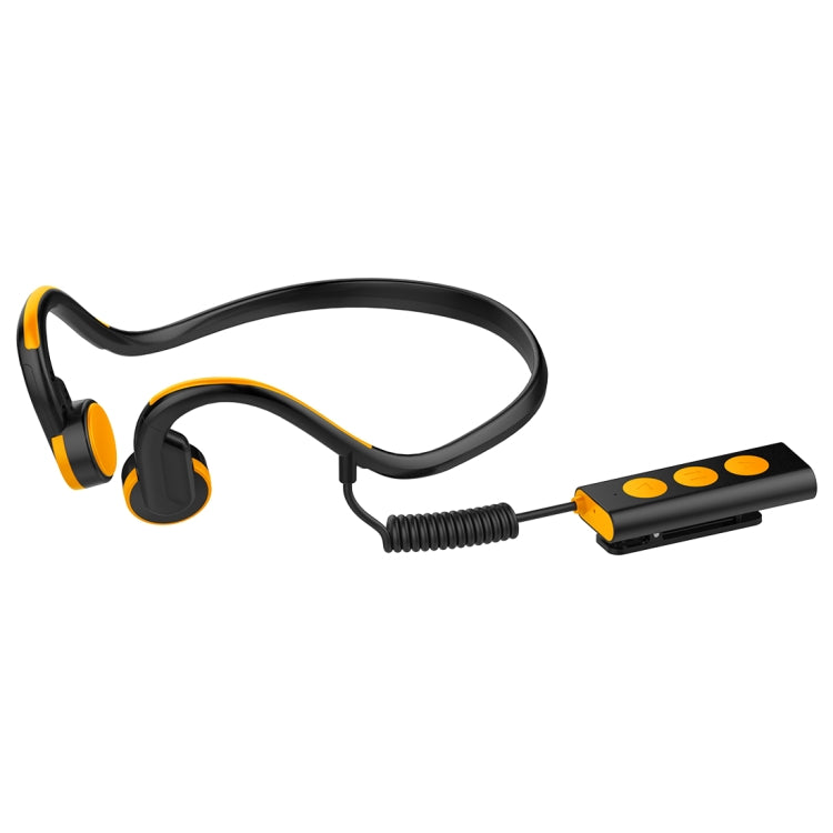 BT-BK Bone Conduction Bluetooth V4.1+EDR Sports Over the Ear Headphone Headset with Mic, For iPhone, Samsung, Huawei, Xiaomi, HTC and Other Smart Phones or Other Bluetooth Audio Devices(Orange)