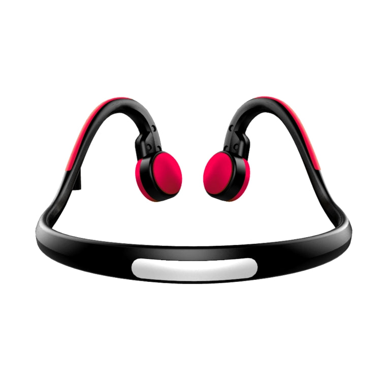 ZH01 Wire Control Bone Conduction 3.5mm Over the Ear Headphone Headset with Mic, For iPhone, Samsung, HTC, Sony and other Smartphones(Red)