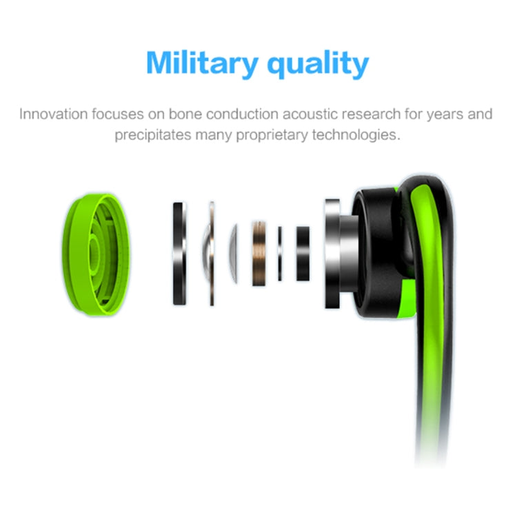 ZH01 Wire Control Bone Conduction 3.5mm Over the Ear Headphone Headset with Mic, For iPhone, Samsung, HTC, Sony and other Smartphones(Red)