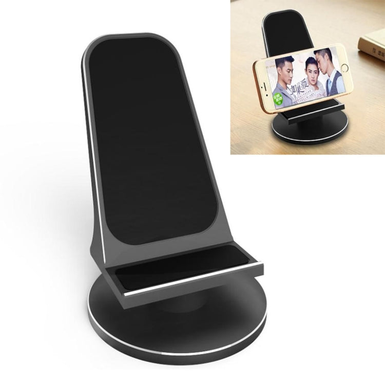 HAMTOD Adjustable 360 Degree Rotation Aluminum Alloy + Silica Gel Stand Desktop Phone Tablet Holder, For iPhone, Galaxy, Sony, Lenovo, HTC, Huawei, and other 3-11 inch Phones and Tablets