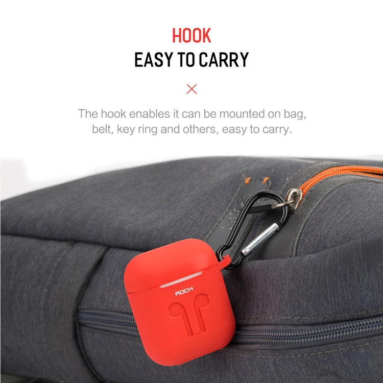 ROCK Wireless Bluetooth Earphone Anti-lost Storage Bag for Apple AirPods, with Cable (Earphone is not Included)