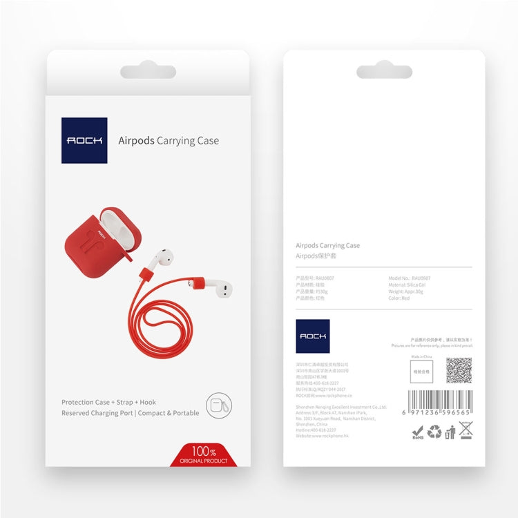 ROCK Wireless Bluetooth Earphone Anti-lost Storage Bag for Apple AirPods, with Cable (Earphone is not Included)