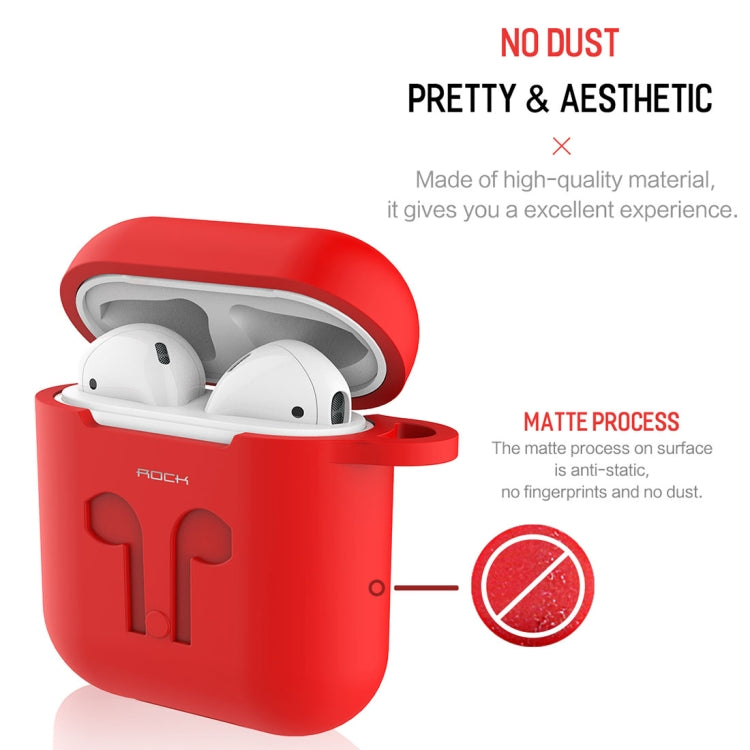 ROCK Wireless Bluetooth Earphone Anti-lost Storage Bag for Apple AirPods, with Cable (Earphone is not Included)