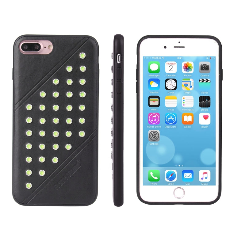 Star Series Retro Crazy Horse Texture PU Leather Case for iPhone 8 Plus / 7 Plus
