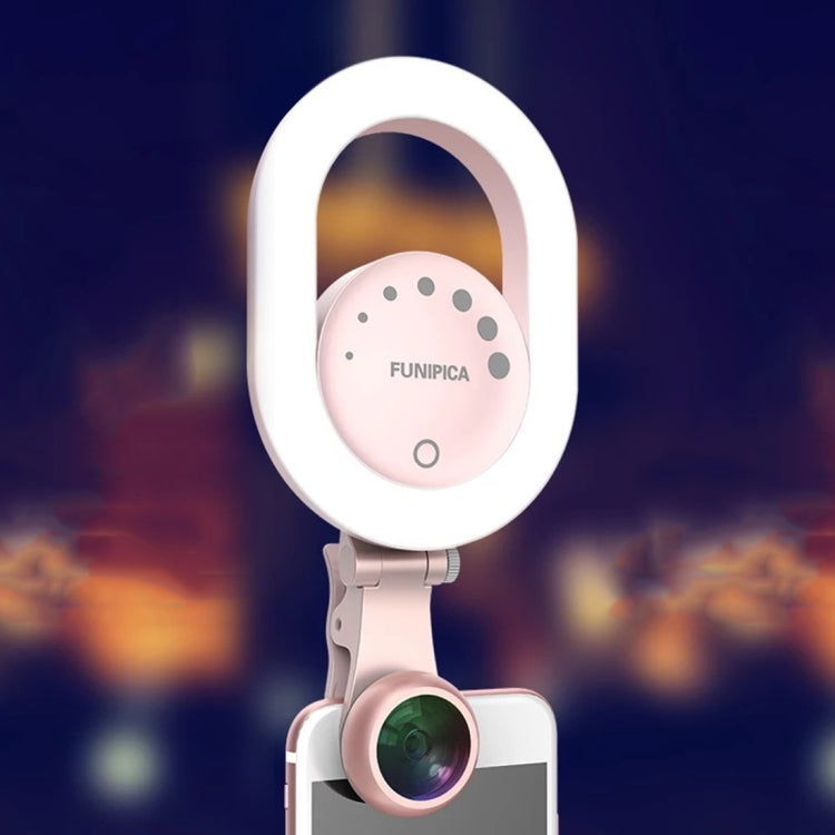Live Broadcast Selfie Light Beauty LED Flash Light + Phone Lens, for Studio Recording, Live Broadcast, Live Show, KTV, etc.