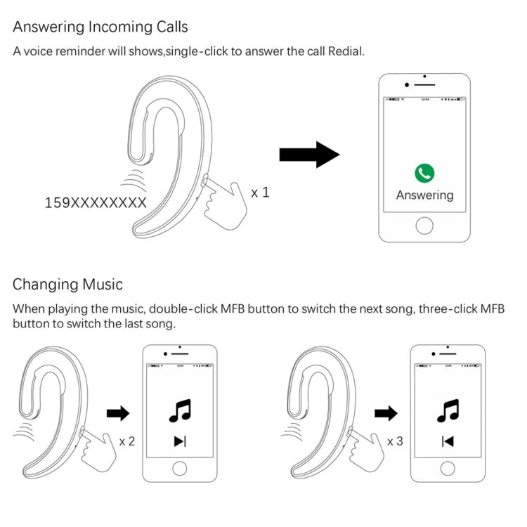 HBQ-Q25C TWS Ultra-thin Wireless Binaural Bluetooth V4.2+EDR Stereo Music Headset, For iPhone, Galaxy, Xiaomi, Huawei, HTC, Sony and Other Smartphones