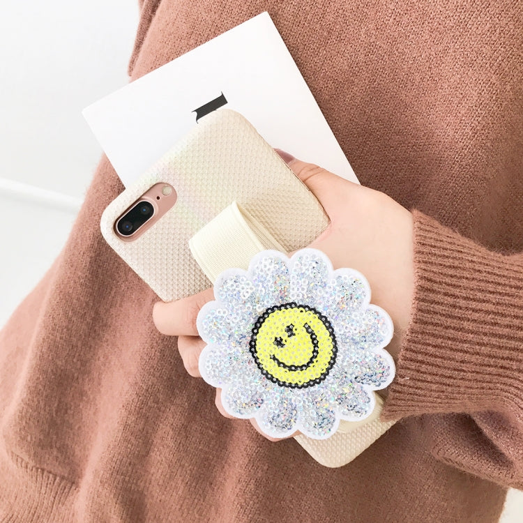 For iPhone 8 Plus & 7 Plus Protective Back Case Cover with Sunflower Wristband