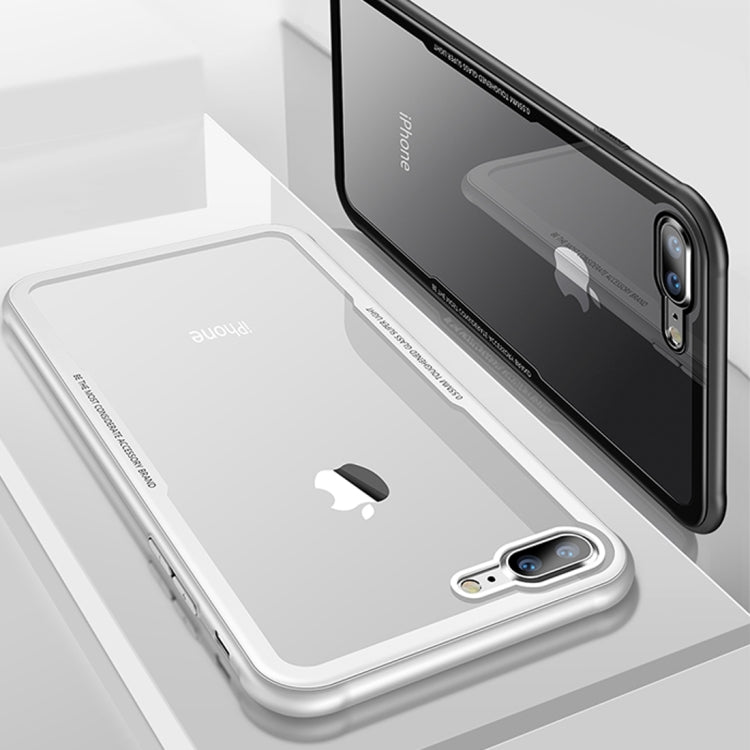 CAFELE for iPhone 8 Plus & 7 Plus TPU + Tempered Glass Shockproof Protective Back Cover Case