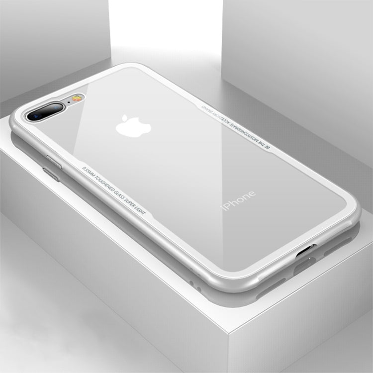 CAFELE for iPhone 8 Plus & 7 Plus TPU + Tempered Glass Shockproof Protective Back Cover Case