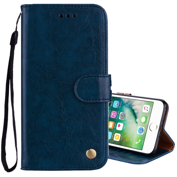 For iPhone 8 Plus & 7 Plus Business Style Oil Wax Texture Horizontal Flip Leather Case with Holder & Card Slots & Wallet