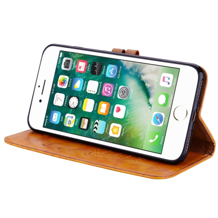 For iPhone 8 Plus & 7 Plus Business Style Oil Wax Texture Horizontal Flip Leather Case with Holder & Card Slots & Wallet
