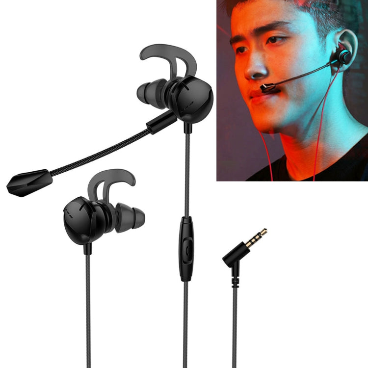 Rock Space Mufree G2 Gaming Earphone with Mic & 3.5mm Jack Plug & Play, For PS4, Smartphone, Laptop