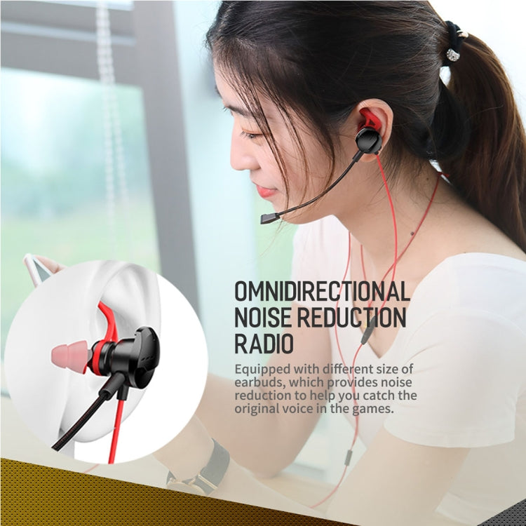 Rock Space Mufree G2 Gaming Earphone with Mic & 3.5mm Jack Plug & Play, For PS4, Smartphone, Laptop