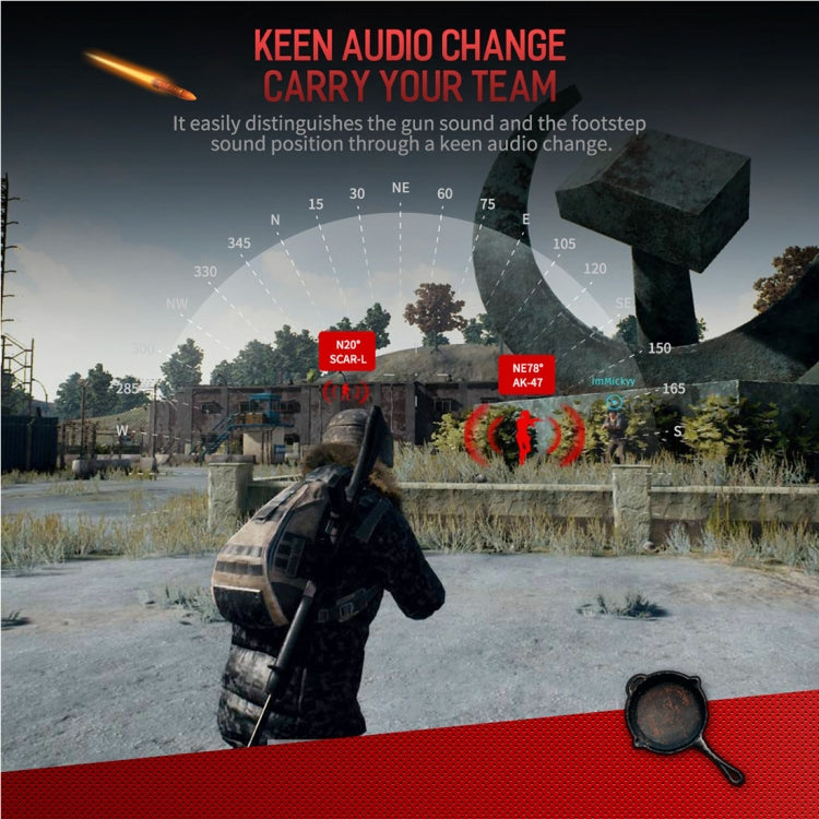 Rock Space Mufree G2 Gaming Earphone with Mic & 3.5mm Jack Plug & Play, For PS4, Smartphone, Laptop