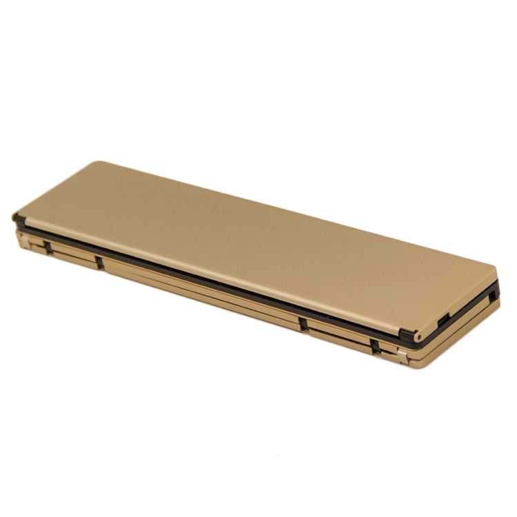 BlueFinger F18 3-Foldable Aluminum Alloy Bluetooth Keyboard with Holder for iOS, Android, Microsoft