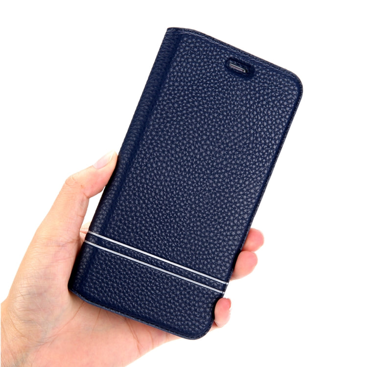 For iPhone 8 Plus & 7 Plus Litchi Texture Horizontal Flip Leather Case with Holder & Card Slots