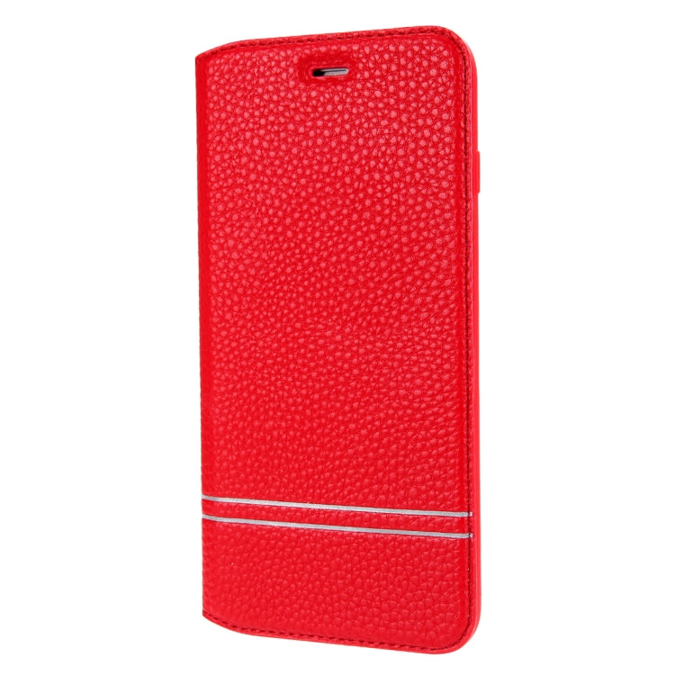 For iPhone 8 Plus & 7 Plus Litchi Texture Horizontal Flip Leather Case with Holder & Card Slots