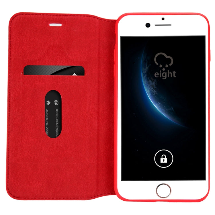 For iPhone 8 Plus & 7 Plus Litchi Texture Horizontal Flip Leather Case with Holder & Card Slots