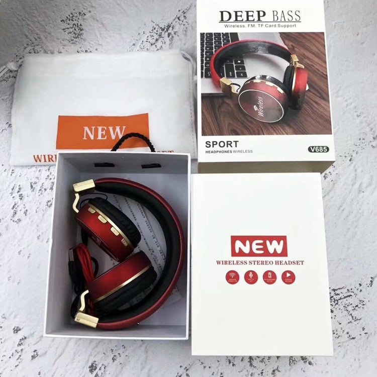 V685 Wireless Bluetooth 4.2 Headphone with Mic & FM & TF Card & EQ Model, For iPhone, iPad, iPod, Samsung, HTC, Sony, Huawei, Xiaomi and other Audio Devices