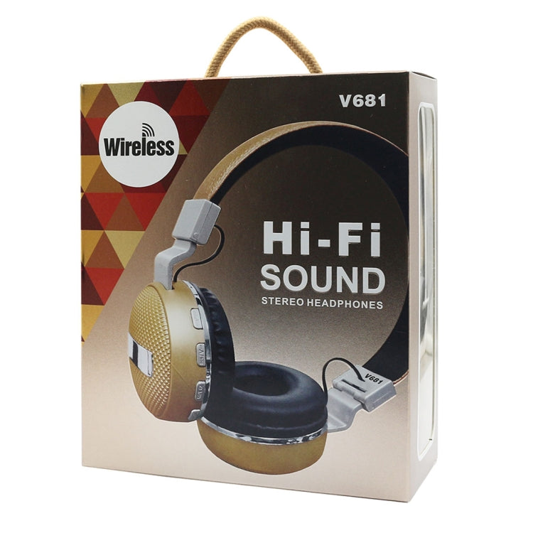 V681 Wireless Bluetooth 4.2 Headphone with Mic & FM & TF Card, For iPhone, iPad, iPod, Samsung, HTC, Sony, Huawei, Xiaomi and other Audio Devices