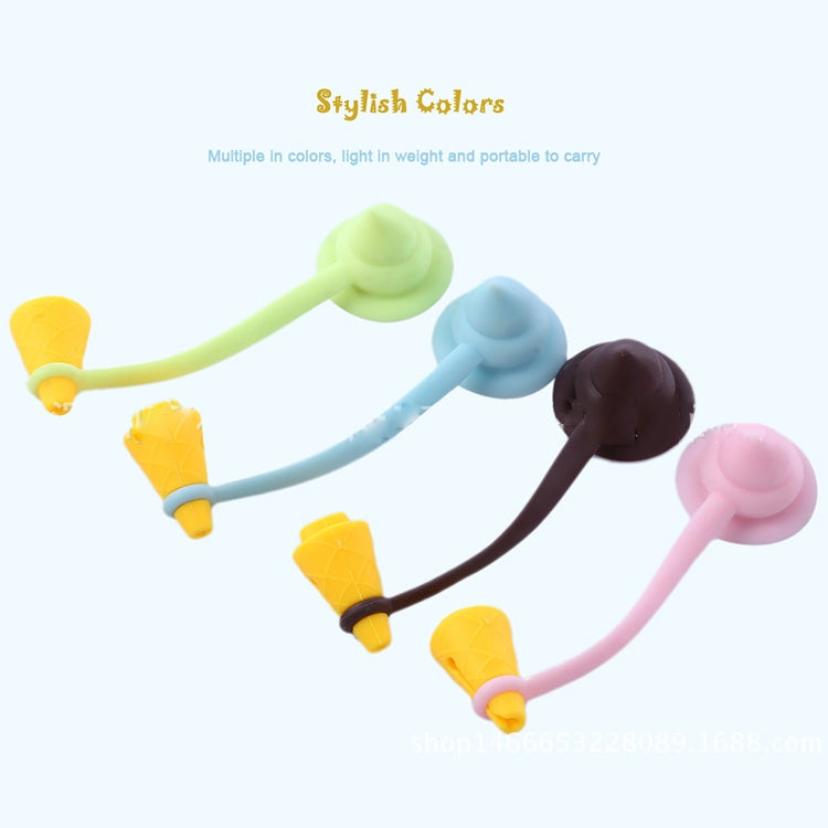 Ice Cream Shape iPhone Data Charging Cable Saver Protective Cover, Random Color Delivery