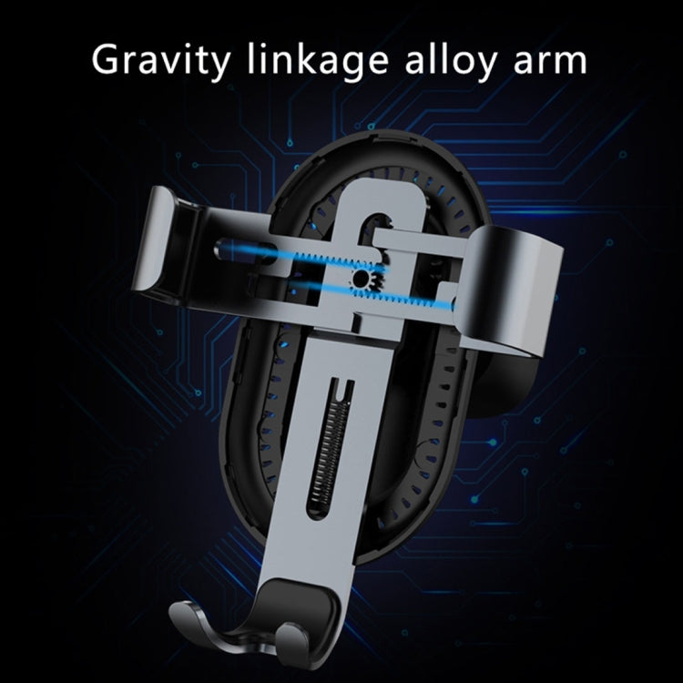 lenuo CL-27 Universal Car Air Vent Mount Clamp Phone Gravity Holder, For iPhone, Galaxy, Sony, Lenovo, HTC, Huawei and other Smartphones(Grey)