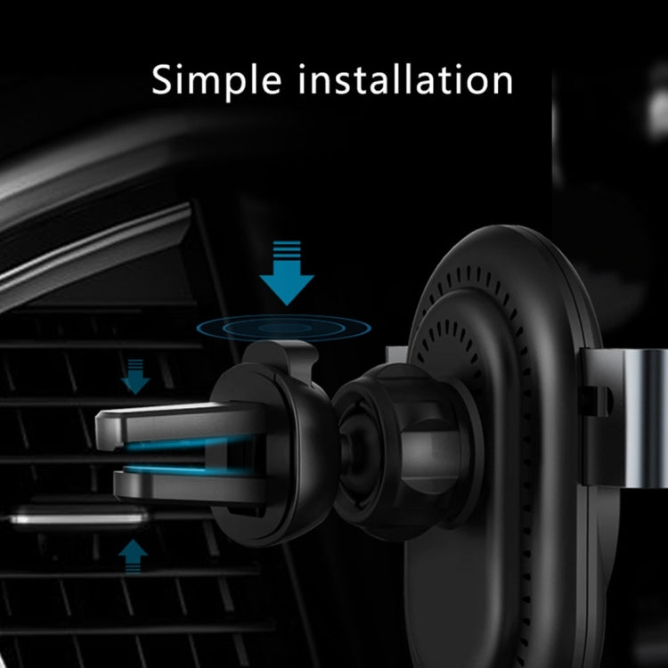 lenuo CL-27 Universal Car Air Vent Mount Clamp Phone Gravity Holder, For iPhone, Galaxy, Sony, Lenovo, HTC, Huawei and other Smartphones(Grey)