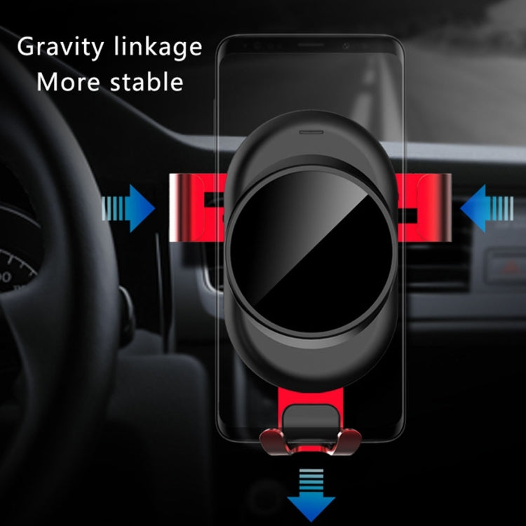 lenuo CL-27 Universal Car Air Vent Mount Clamp Phone Gravity Holder, For iPhone, Galaxy, Sony, Lenovo, HTC, Huawei and other Smartphones(Grey)