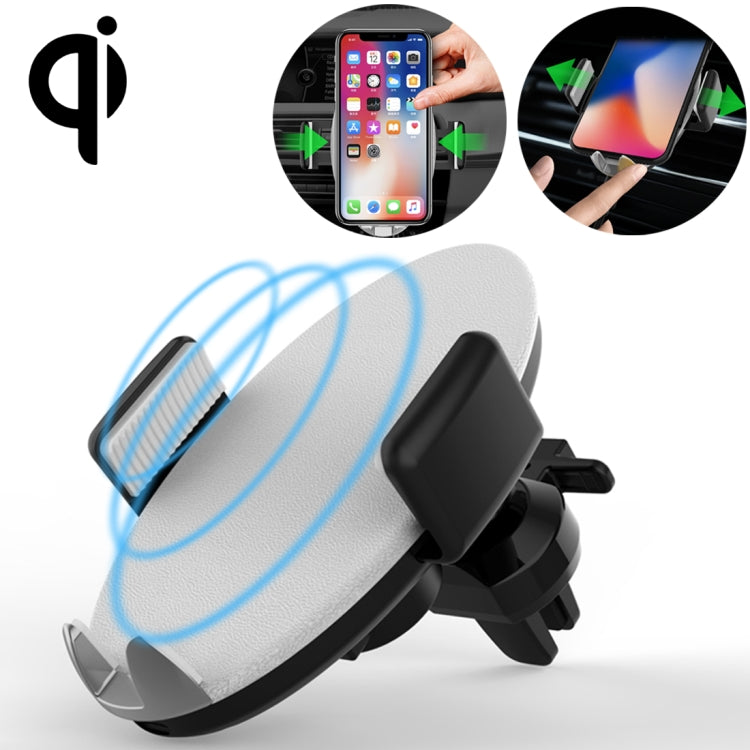 HAMTOD M12 Car Air Vent Mount Phone Holder 10W Max Qi Smart Wireless Charger Pad, For iPhone, Galaxy, Huawei, Xiaomi, LG, HTC and Other 4-6 inches Smart Phones