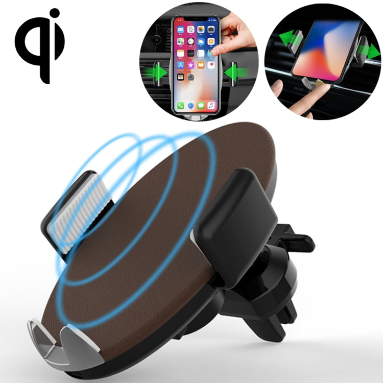 HAMTOD M12 Car Air Vent Mount Phone Holder 10W Max Qi Smart Wireless Charger Pad, For iPhone, Galaxy, Huawei, Xiaomi, LG, HTC and Other 4-6 inches Smart Phones