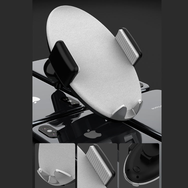 HAMTOD HMT4 Desktop Suction Cup Base Smart Automatic Clamp Phone Holder Stand, For iPhone, Galaxy, Sony, Lenovo, HTC, Huawei and other 4-6 inches Smartphones(Black)