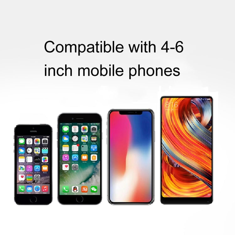 HAMTOD HMT4 Desktop Suction Cup Base Smart Automatic Clamp Phone Holder Stand, For iPhone, Galaxy, Sony, Lenovo, HTC, Huawei and other 4-6 inches Smartphones(Black)