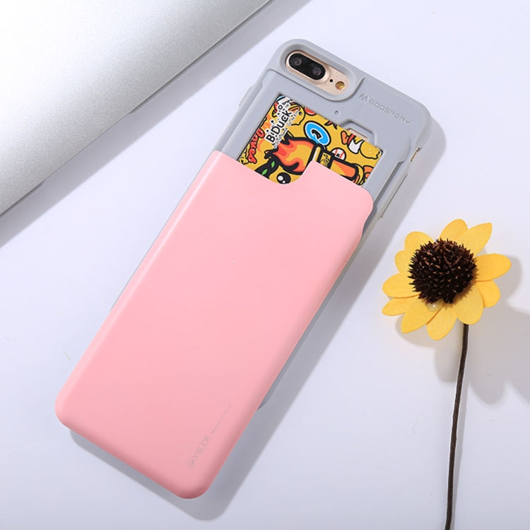 GOOSPERY for iPhone 8 Plus & 7 Plus TPU + PC Sky Slide Bumper Protective Back Case with Card Slot