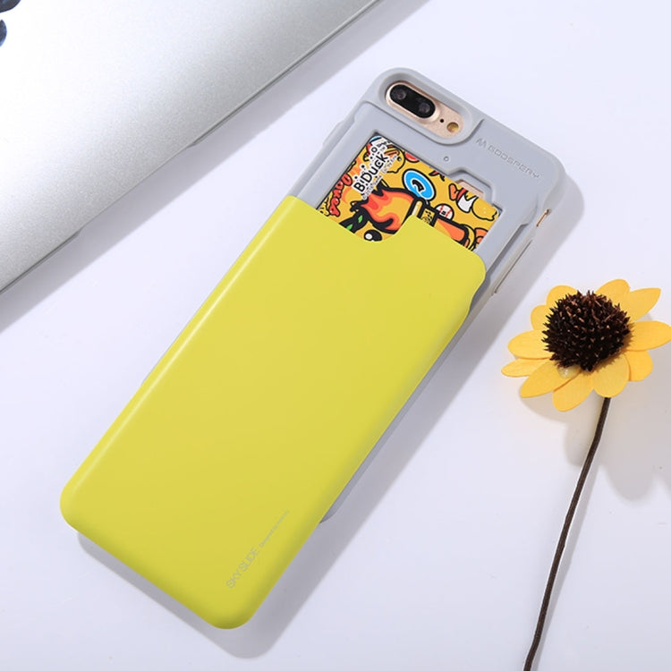 GOOSPERY for iPhone 8 Plus & 7 Plus TPU + PC Sky Slide Bumper Protective Back Case with Card Slot